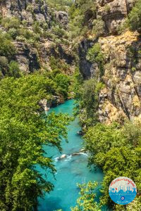 Koprucay river gorge in Koprulu national Park in Turkey in Antalya, Manavgat
